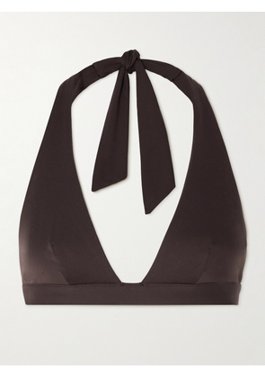 Max Mara - Ariella Halterneck Bikini Top - Brown - x small,small,medium,large,x large