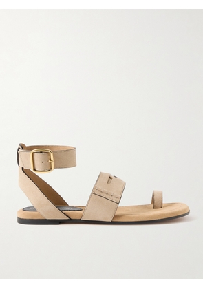 Stella McCartney - Gaia Buckled Brushed Vegan Sandals - Neutrals - IT36,IT36.5,IT37,IT37.5,IT38,IT38.5,IT39,IT39.5,IT40,IT40.5,IT41