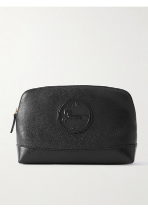 Chloé - Appliquéd Textured-leather Pouch - Black - One size