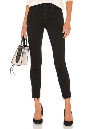 MOTHER The Pixie Ankle Fray Jeans in Black. Size 24. Also in 25, 26, 27, 28, 29, 30, 31.