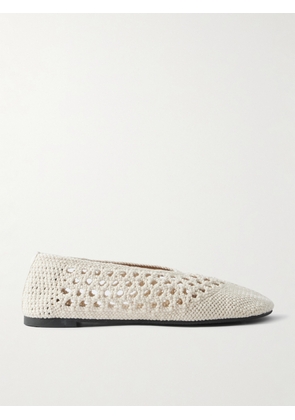 Stella McCartney - Ryder Day Crocheted Ballet Flats - Ivory - IT36,IT36.5,IT37,IT37.5,IT38,IT38.5,IT39,IT39.5,IT40,IT41