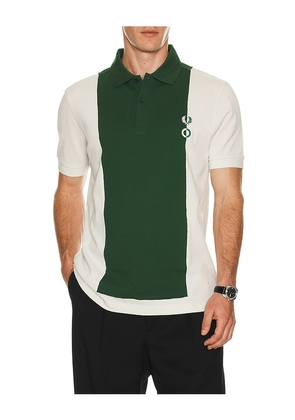 Fred Perry x Craig Green Color Block Polo in Green. Size L. Also in S, M, XL/1X.