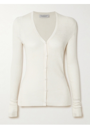 Gabriela Hearst - Aiste Ribbed Cashmere, Silk And Hemp-blend Cardigan - Ivory - x small,small,medium,large,x large