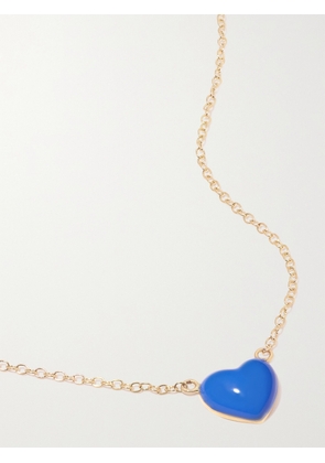 Alison Lou - Heart 14-karat Gold And Enamel Necklace - One size