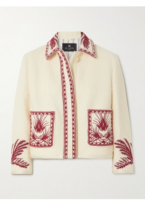 Etro - Embroidered Wool-bouclé Jacket - Cream - IT38,IT40,IT42,IT44,IT46,IT48,IT50