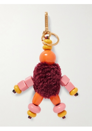 Etro - Little Man Wool-blend, Gold-tone And Enamel Bag Charm - Red - One size