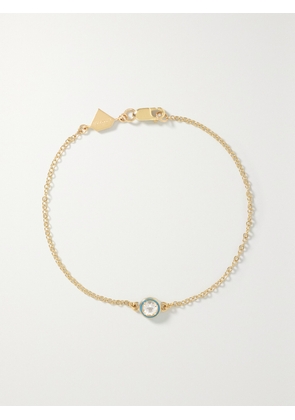 Alison Lou - 14-karat Gold, Enamel And Topaz Bracelet - One size