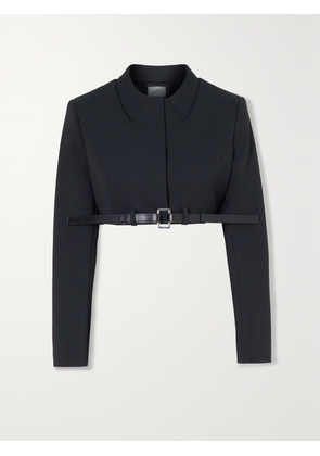 COPERNI - Cropped Belted Stretch-crepe Jacket - Pink - FR 34,FR 36,FR 38,FR 40,FR 42,FR 44