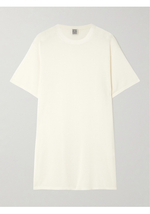 TOTEME - Lyocell And Cashmere-blend T-shirt - White - xx small,x small,small,medium,large,x large