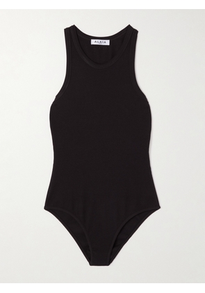 Alaïa - Ribbed-knit Bodysuit - Black - FR 34,FR 36,FR 38,FR 40,FR 42,FR 44