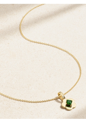 STONE AND STRAND - Flower Child 14-karat Gold Chrome Diopside Necklace - One size