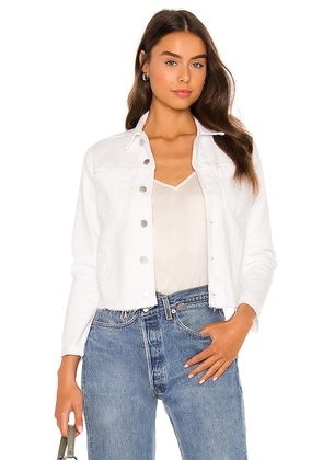 L'AGENCE Janelle Slim Jacket in White. Size L. Also in XS, S, M, XL.