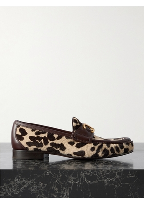 Valentino Garavani - Vlogo Signature 20 Leather-trimmed Leopard-print Calf Hair Loafers - Animal print - IT35,IT35.5,IT36,IT36.5,IT37,IT37.5,IT38,IT38.5,IT39,IT39.5,IT40,IT40.5,IT41,IT41.5,IT42