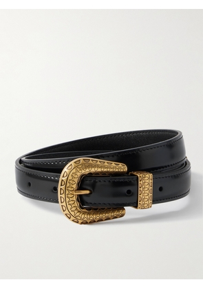 Valentino Garavani - Vlogo Leather Belt - Black - 65,70,75,80,85