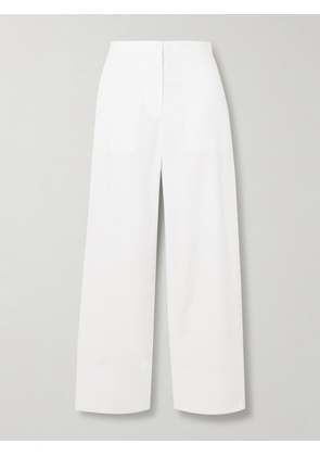 TOTEME - Organic Cotton-poplin Pants - White - DK32,DK34,DK36,DK38,DK40,DK42
