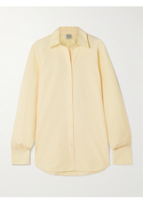 TOTEME - Organic Cotton-poplin Shirt - Yellow - DK32,DK34,DK36,DK38,DK40,DK42