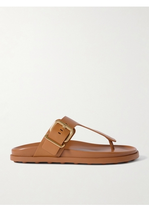 Tod's - Buckled Leather Sandals - Brown - IT36,IT36.5,IT37,IT37.5,IT38,IT38.5,IT39,IT39.5,IT40,IT40.5,IT41,IT41.5,IT42