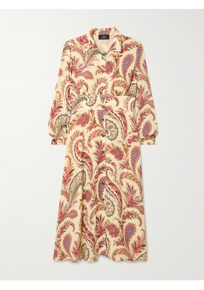 Etro - Gathered Paisley-print Crepe Midi Shirt Dress - Multi - IT36,IT38,IT40,IT42,IT44,IT46,IT48,IT50