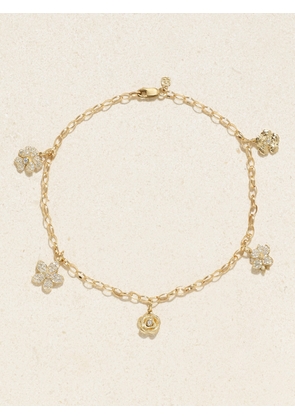 Sydney Evan - Xl Flower 14-karat Gold Diamond Anklet - One size