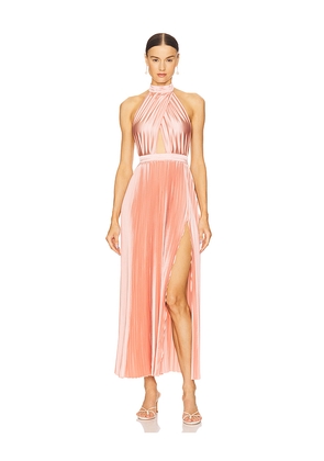 L'IDEE Renaissance Split Gown in Pink. Size 10/M. Also in 12/L, 14/XL, 6/XS, 8/S.