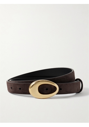 KHAITE - Olivia Suede Belt - Brown - 70,75,80,85,90