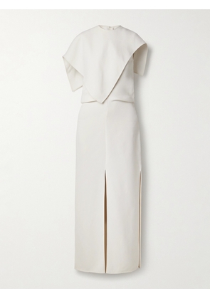 Proenza Schouler - Selene Asymmetric Draped Stretch-crepe Maxi Dress - Off-white - US0,US2,US4,US6,US8,US10,US12