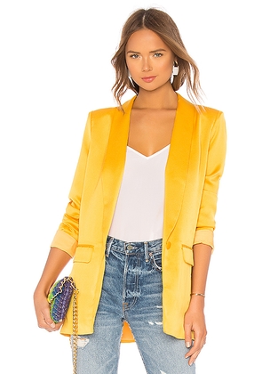 L'Academie The Fleur Blazer in Mustard. Size S. Also in XXS, XS.