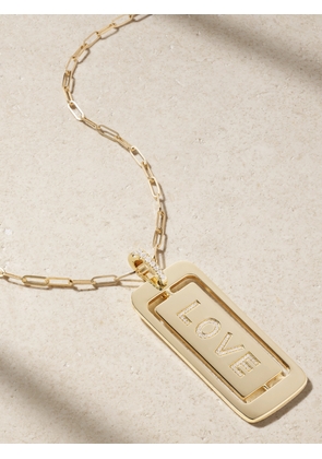 Diane Kordas - Love You Spinning 18-karat Gold Diamond Necklace - One size
