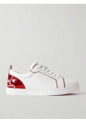 Christian Louboutin - Fun Vieira Printed Leather Sneakers - White - IT35,IT36,IT36.5,IT37,IT37.5,IT38,IT38.5,IT39,IT39.5,IT40,IT40.5,IT41,IT41.5,IT42
