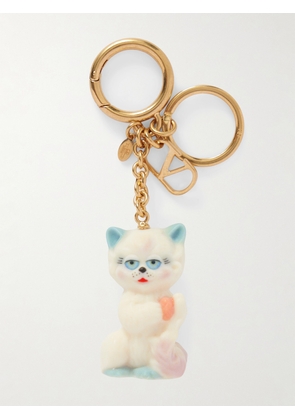 Valentino Garavani - Le Chat De La Maison Gold-tone And Resin Bag Charm - One size