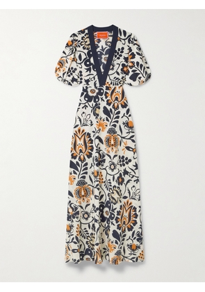 La DoubleJ - Marlene Printed Silk-crepe Maxi Dress - Multi - xx small,x small,small,medium,large,x large,xx large