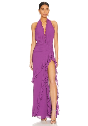 NBD Celenia Maxi Dress in Purple. Size L. Also in XS.