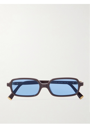 Miu Miu Eyewear - Rectangular-frame Acetate Sunglasses - Brown - One size