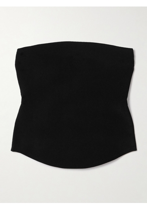 SIMKHAI - Shawn Strapless Recycled Knitted Bustier Top - Black - x small,small,medium,large,x large