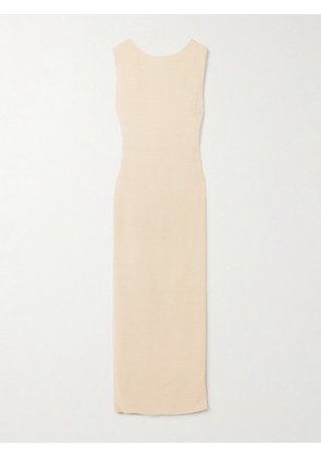 Matteau - Open-back Woven Maxi Dress - Cream - 1,2,3,4,5