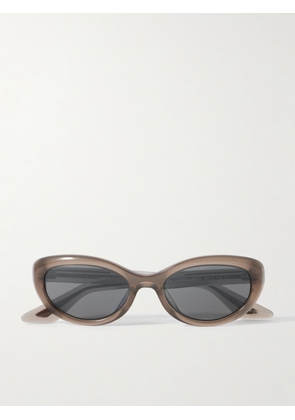 Oliver Peoples - + Khaite 1969c Oval-frame Acetate Sunglasses - Brown - One size