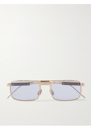 Brunello Cucinelli - Aviator-style Titanium Sunglasses - Gold - One size