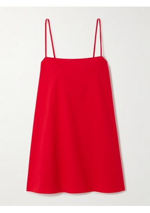 Matteau - Cami Organic Cotton-poplin Mini Dress - Red - 1,2,3,4,5