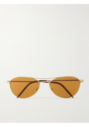 Oliver Peoples - Aero Ii Aviator-style Gold-tone Sunglasses - One size