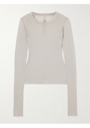 Rick Owens - Cotton-jersey T-shirt - Gray - IT38,IT40,IT42,IT44,IT46,IT48