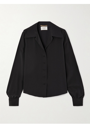 SAINT LAURENT - Silk Crepe De Chine Blouse - Black - FR 34,FR 36,FR 38,FR 40,FR 42