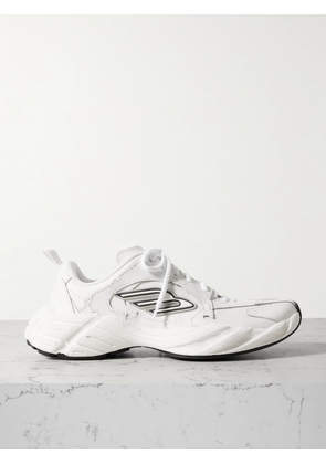 Balenciaga - Monday Rubber-trimmed Leather Sneakers - White - IT37,IT38,IT39,IT40,IT41,IT42