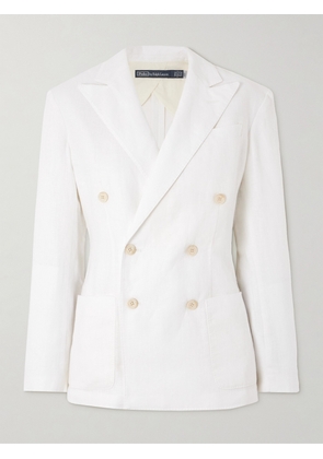Polo Ralph Lauren - Double-breasted Linen Blazer - Off-white - US0,US2,US4,US6,US8,US10,US12