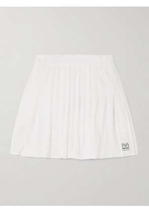 Polo Ralph Lauren - + Wimbledon Pleated Printed Stretch Tennis Skirt - White - xx small,x small,small,medium,large,x large