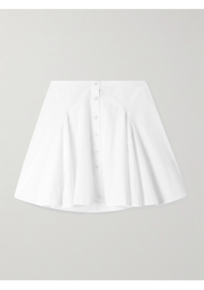 Polo Ralph Lauren - Aya Paneled Cotton-poplin Mini Skirt - White - US0,US2,US4,US6,US8,US10,US12,US14