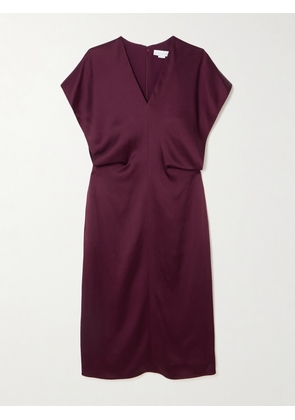 Stella McCartney - Draped Satin Midi Dress - Burgundy - IT34,IT36,IT38,IT40,IT42,IT44,IT46,IT48,IT50