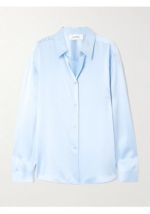 LISA YANG - Silk-satin Shirt - Blue - 01,2