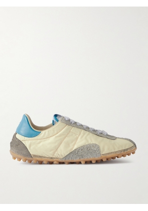 Maison Margiela - Sprinter Leather And Brushed Suede-trimmed Shell Sneakers - Yellow - IT35,IT36,IT37,IT38,IT39,IT40,IT41