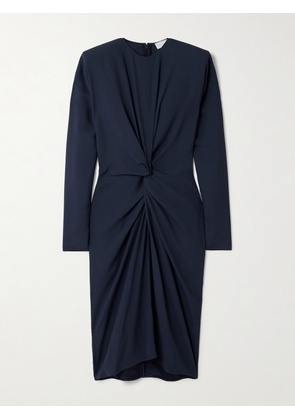 Stella McCartney - Twist-front Crepe Midi Dress - Blue - IT36,IT38,IT40,IT42,IT44,IT46,IT48,IT50