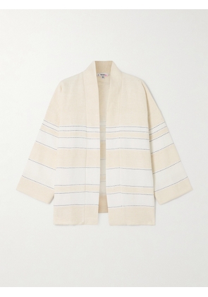 lemlem - Terara Striped Cotton-blend Jacket - Cream - x small,small,medium,large